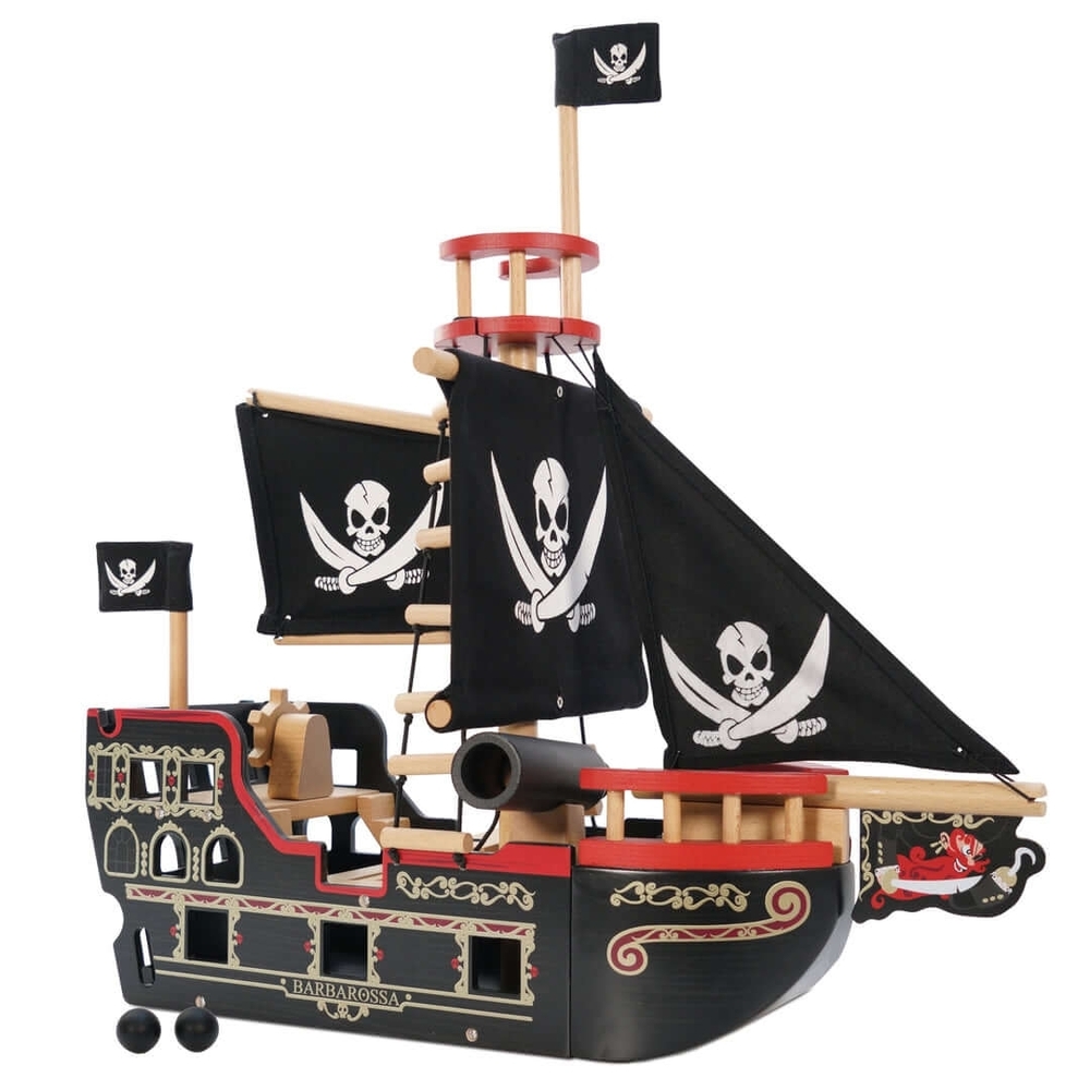 Pirate Adventure Wooden Ship Toy